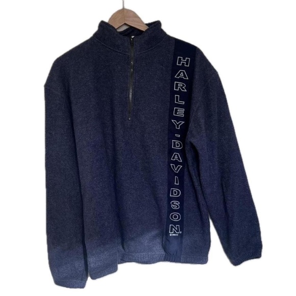 Vertical Harley Davidson quarter zip - Picture 2 of 6